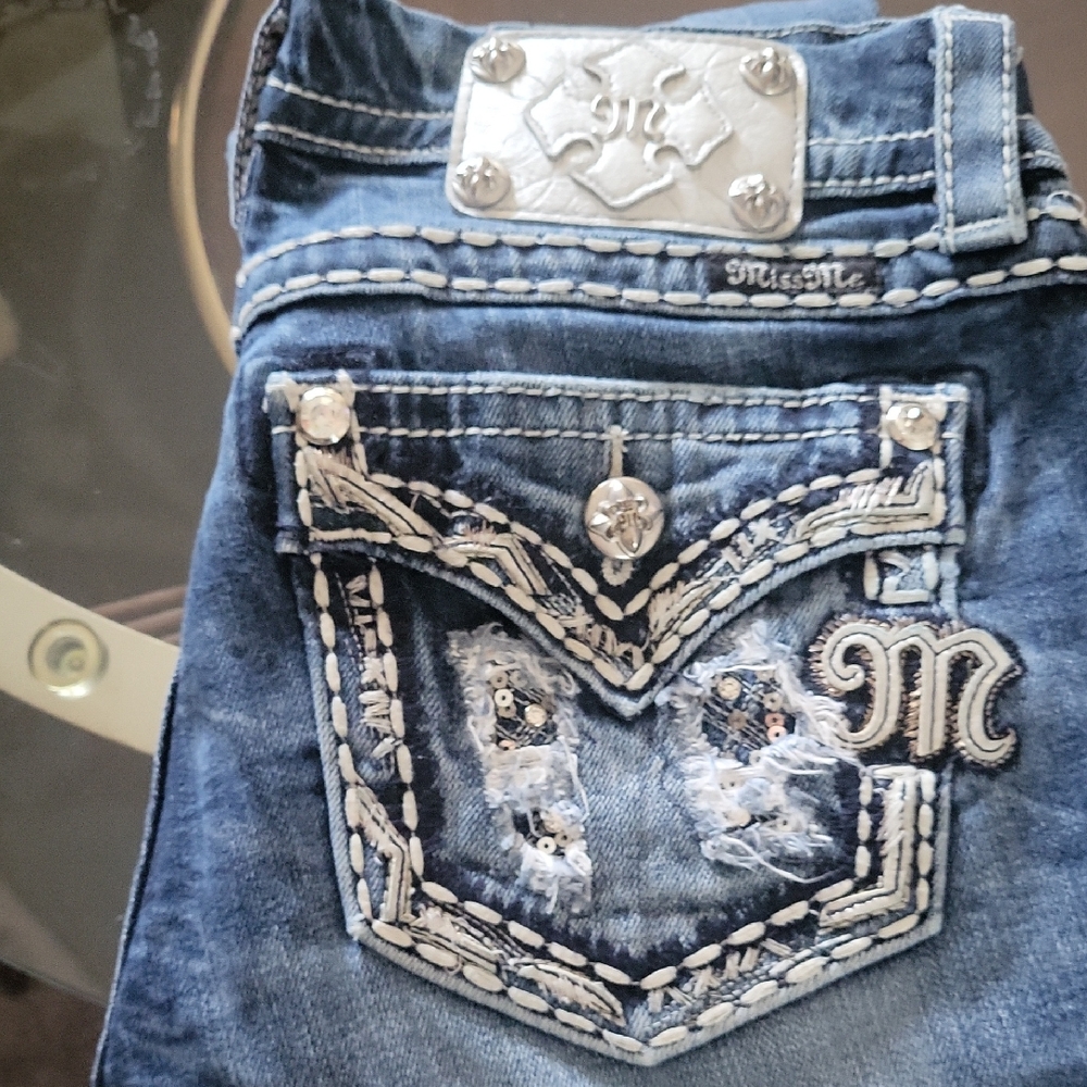 Miss Me Y2K  Vintage Super Low Rise Straight Leg Jeans